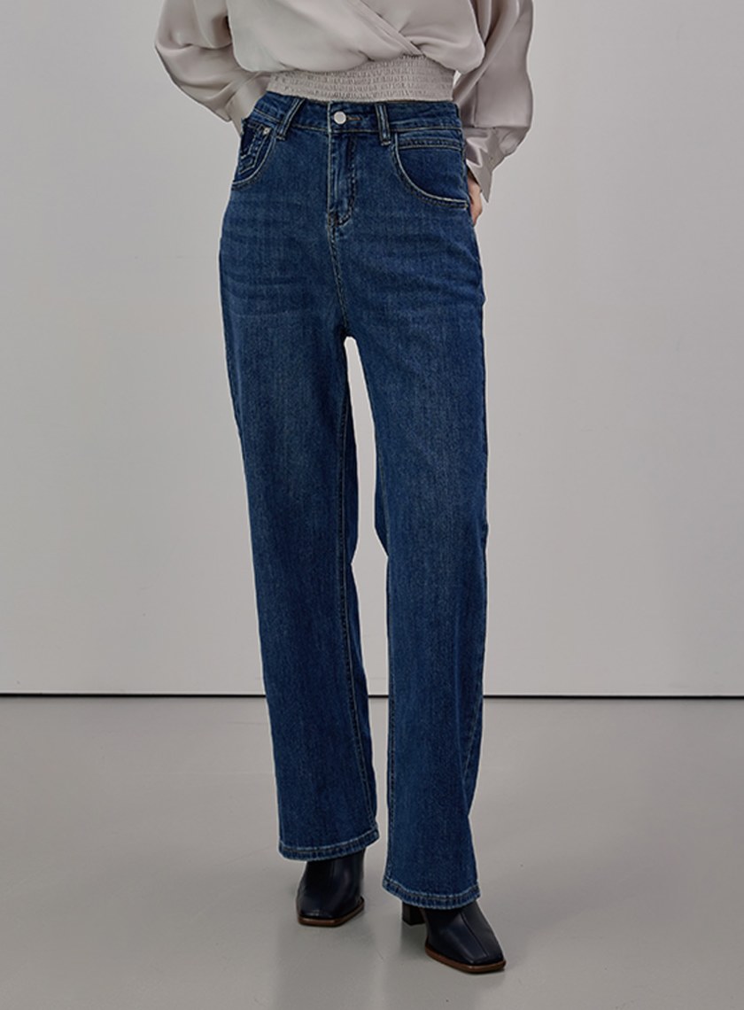 假兩件式光澤交叉上衣